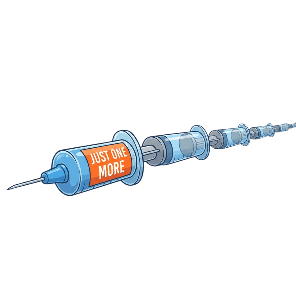 Long just one more syringe chain