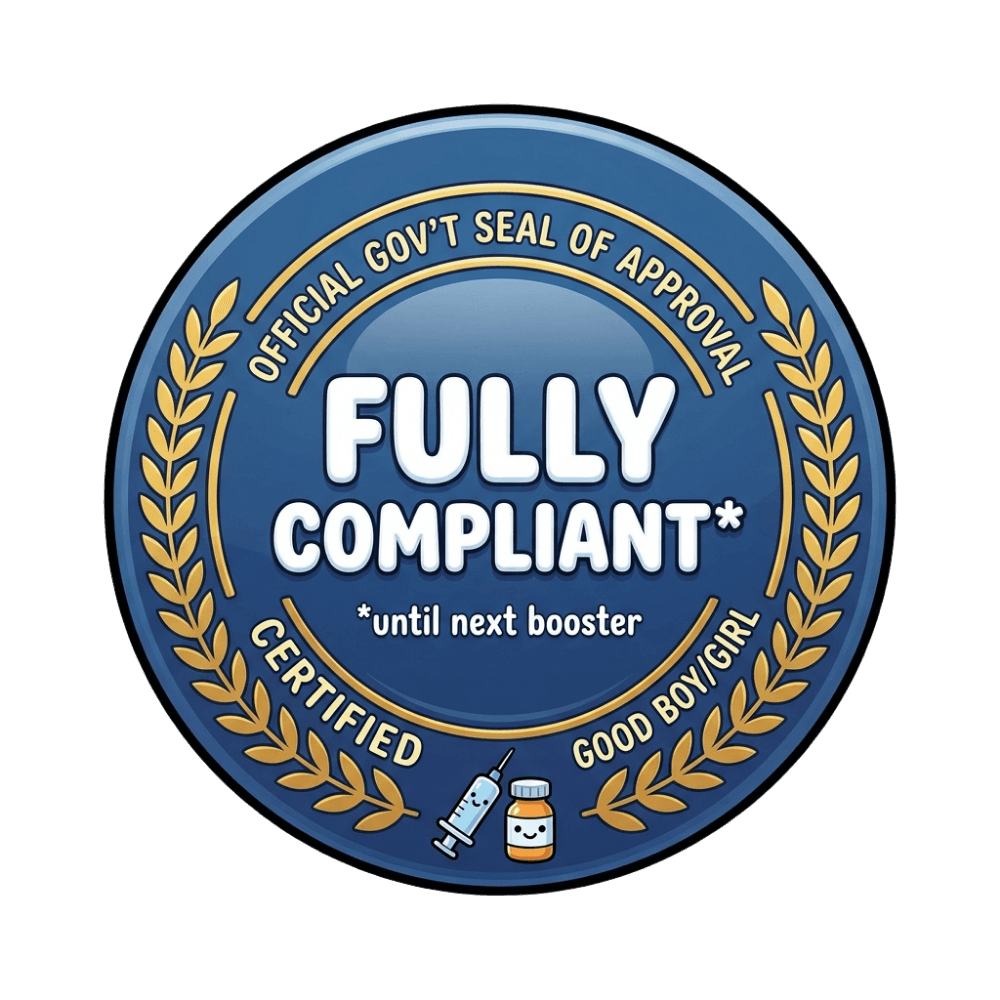 Fully compliant satirical seal